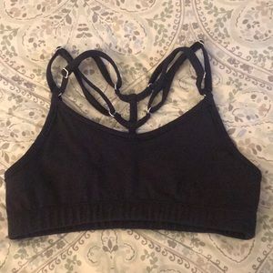 Bombshell Navy Blue Strappy Sports Bra